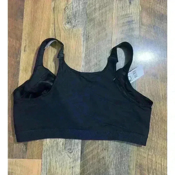 LEONISA Posture Corrector Wireless Back Support Bra Firm Black 38C NEW - Picture 5 of 6